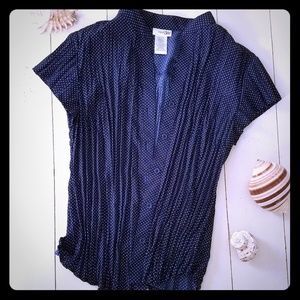 Sailor Blue Polka Dot Dress Blouse